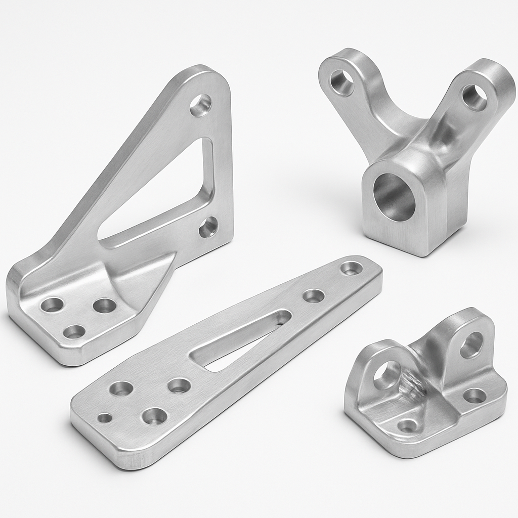 Precision machined aerospace structural fittings in 7075-T6 aluminum